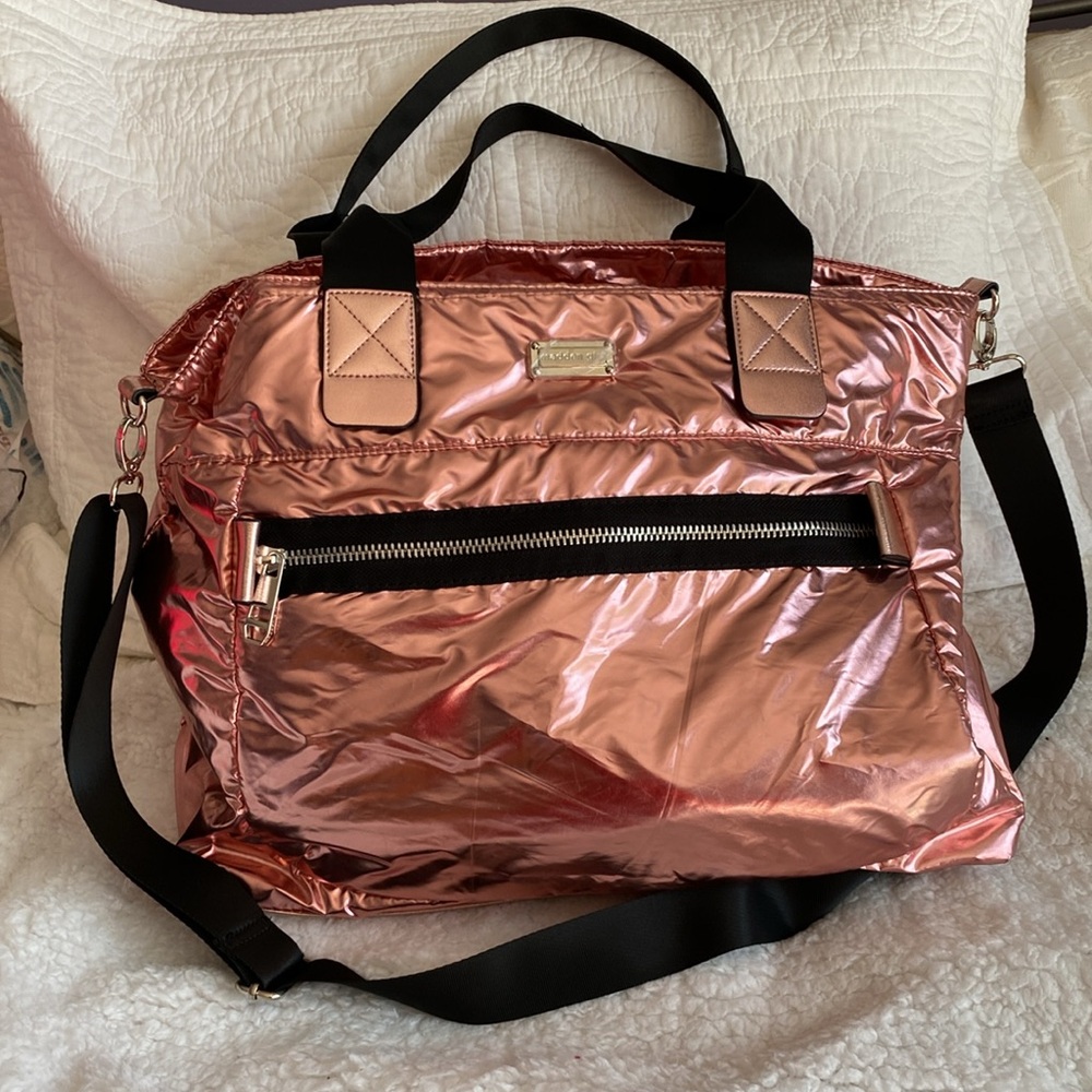 Large Madden Girl Metallic Parachute Lightweight Tote
